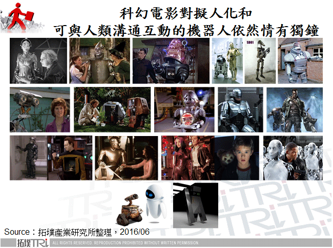 科幻電影對擬人化和可與人類溝通互動的機器人依然情有獨鐘