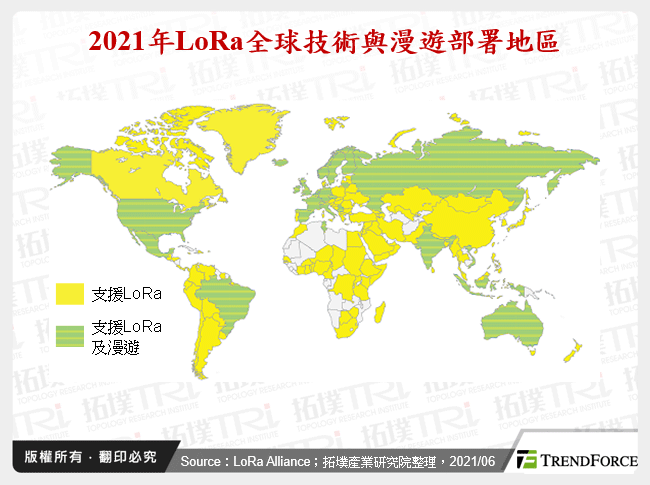 全球LPWAN市場發展趨勢－以NB-IoT與LoRa為例