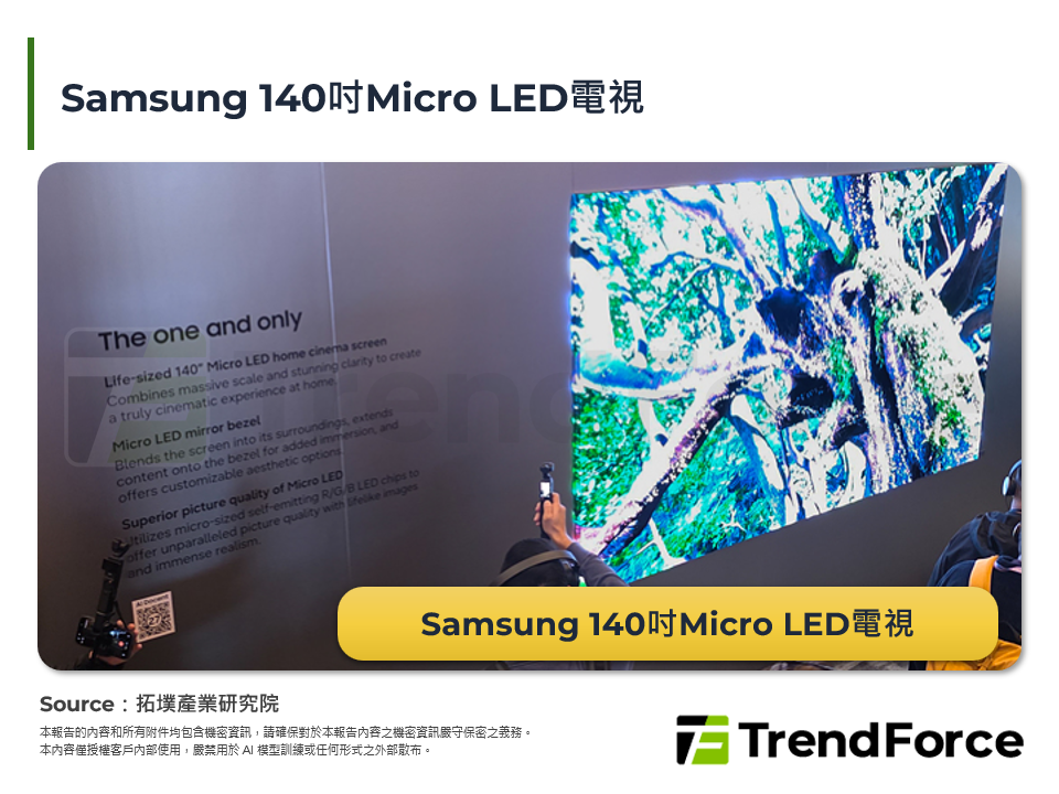 Samsung 140吋Micro LED電視