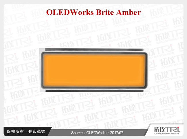 OLEDWorks Brite Amber