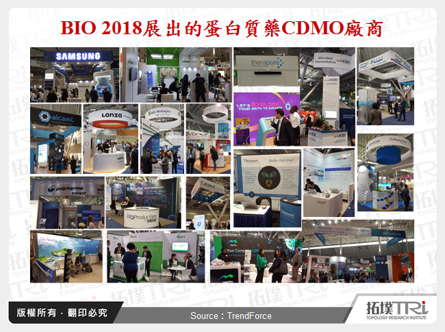 BIO 2018展出的蛋白質藥CDMO廠商